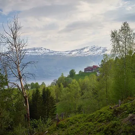 Panorama View Along The Fjord In Stryn Blakset