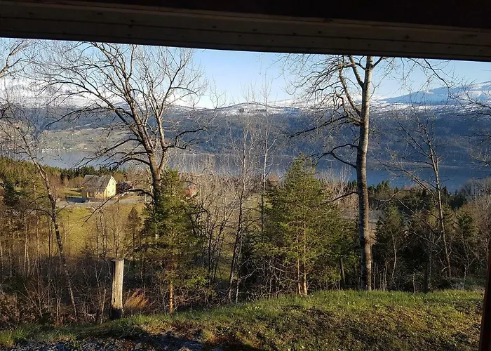 Panorama View Along The Fjord In Stryn *