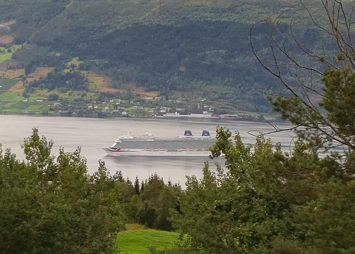 Panorama View Along The Fjord In Stryn * Blakset